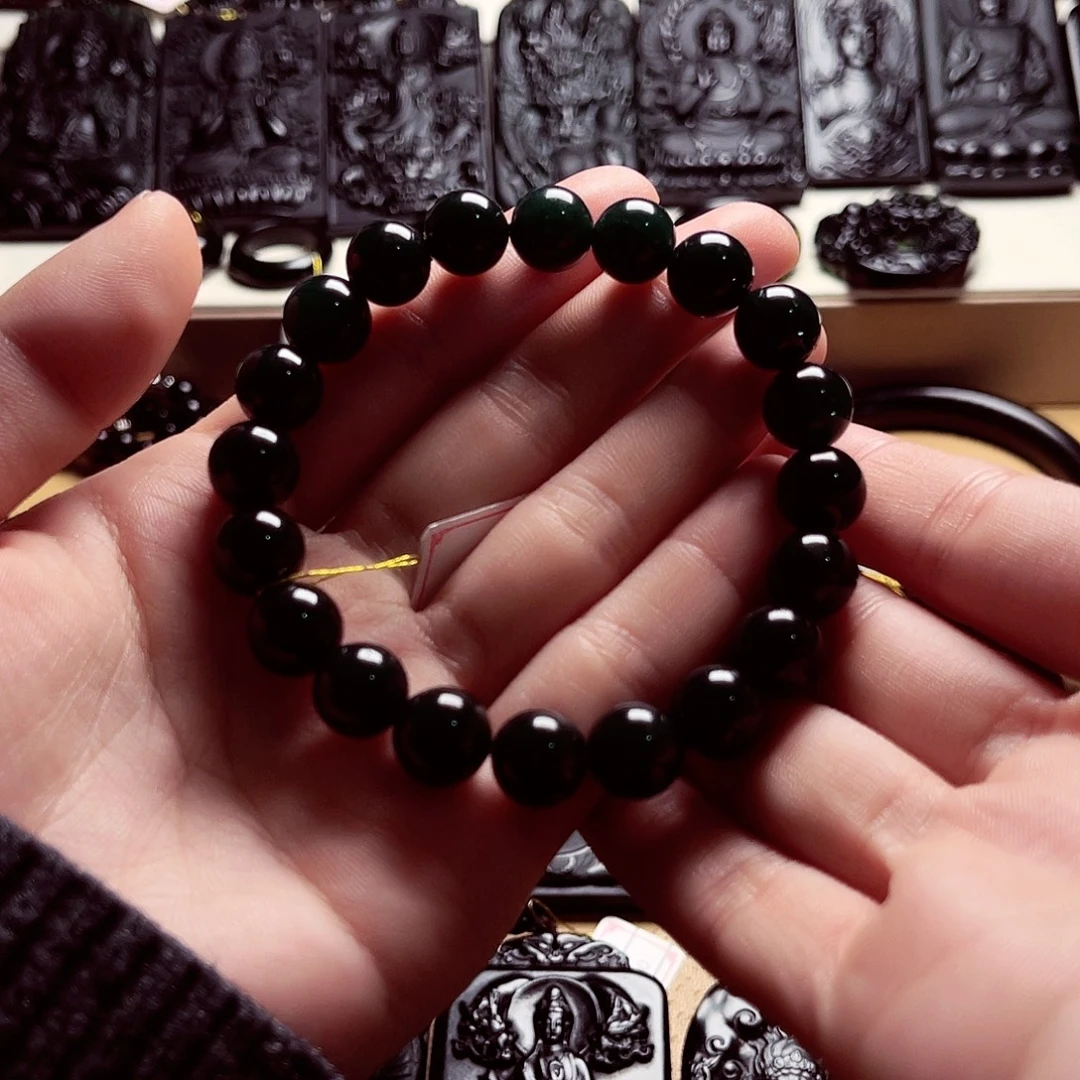 翡翠未镶嵌手链天然缅料A货卡10手串A232