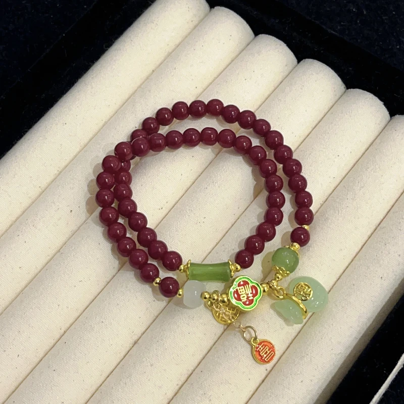 铜合金手链 铜合金 816 时尚双圈手链