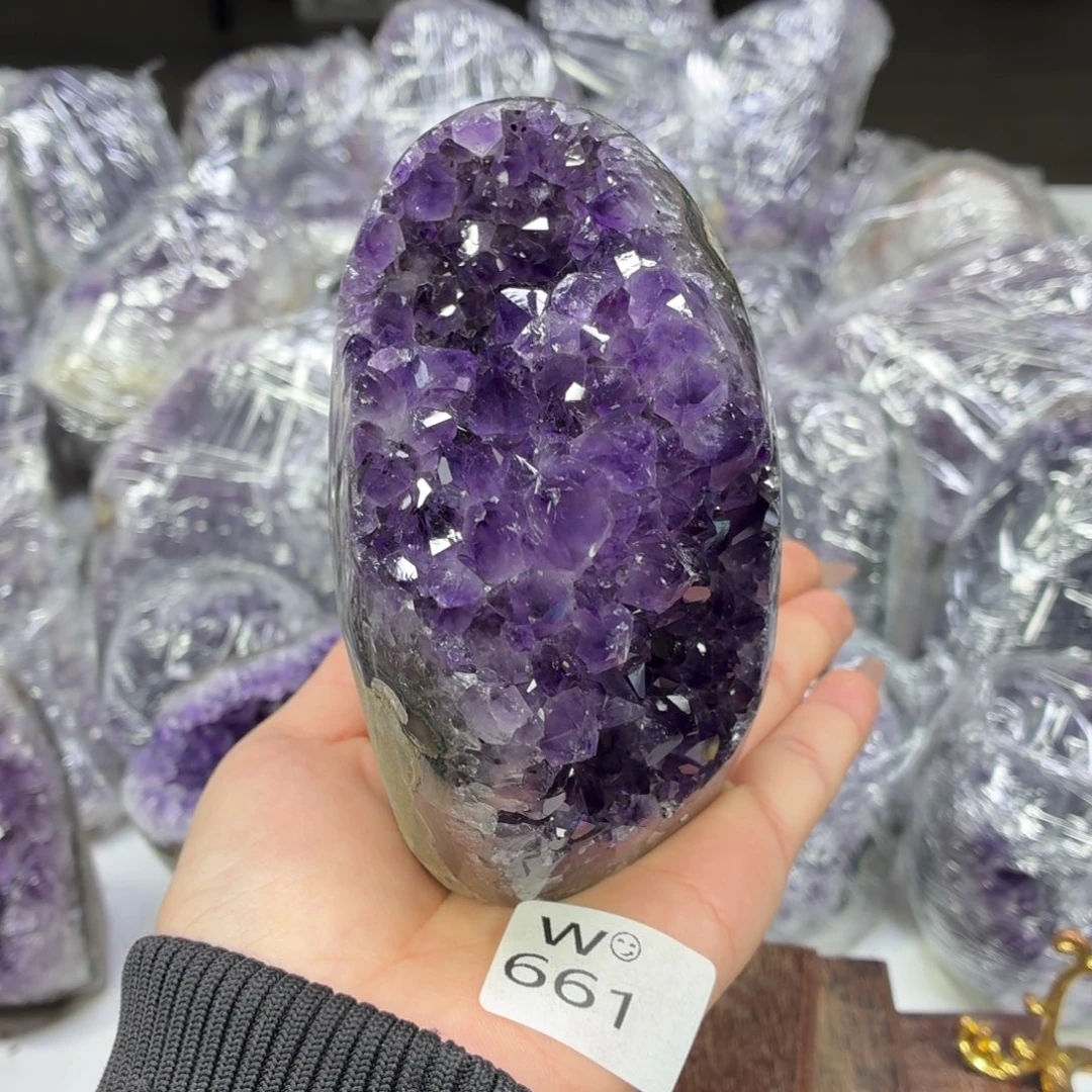 紫晶摆件未镶嵌紫水晶