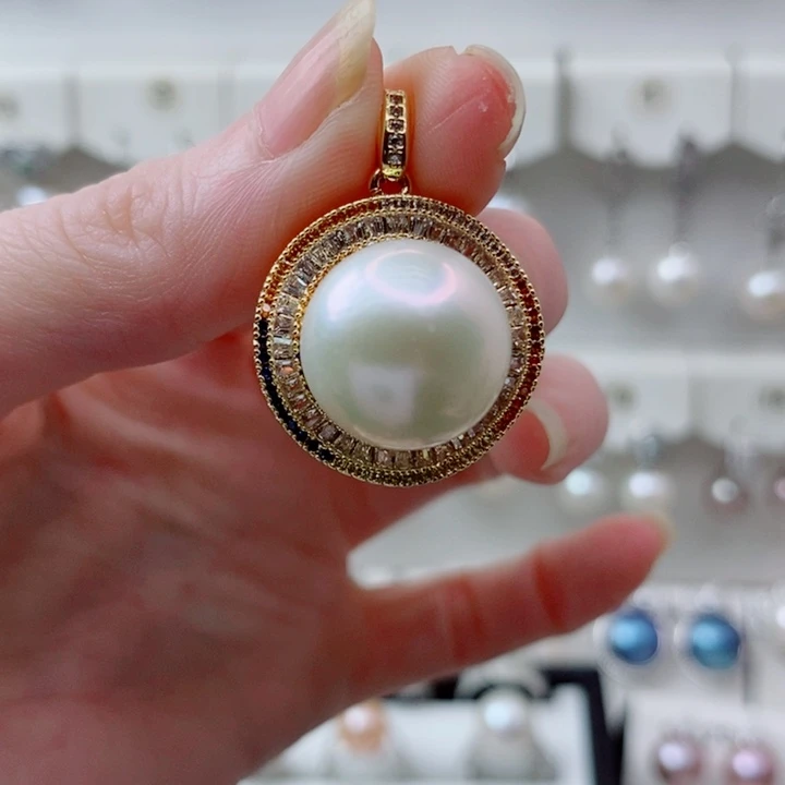 未镶嵌颈饰淡水珍珠14+A