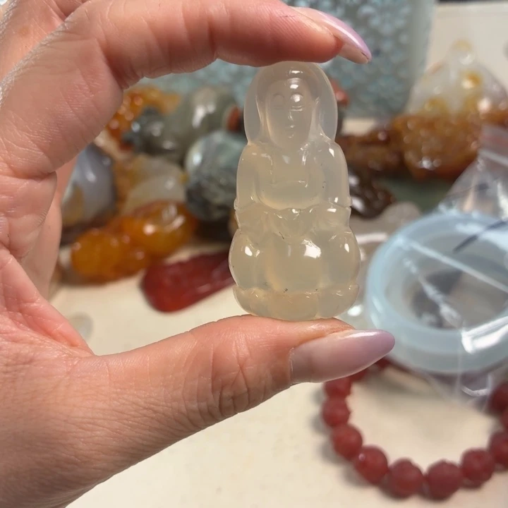 玛瑙/玉髓未镶嵌吊坠(不含链)