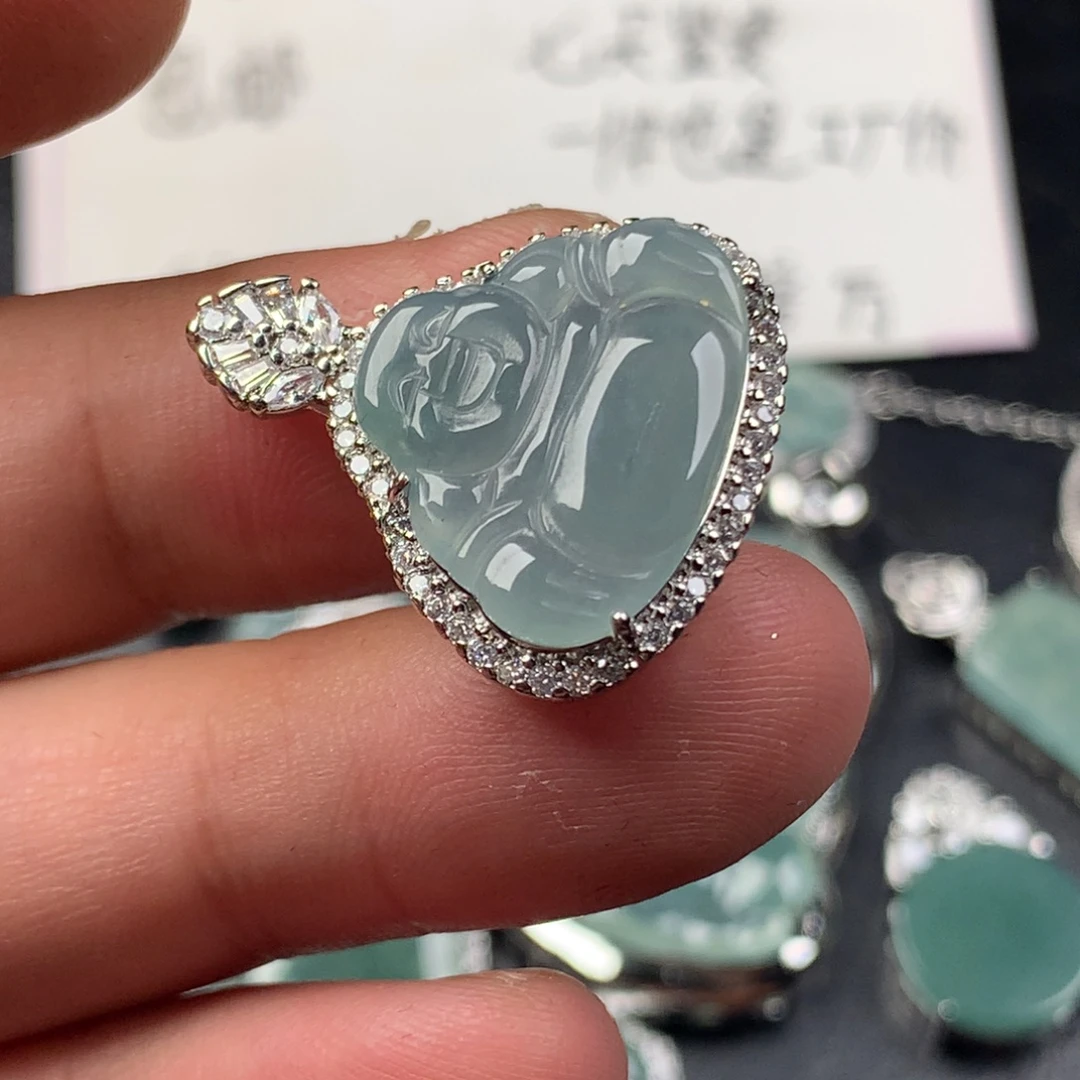 颈饰未镶嵌翡翠佛公