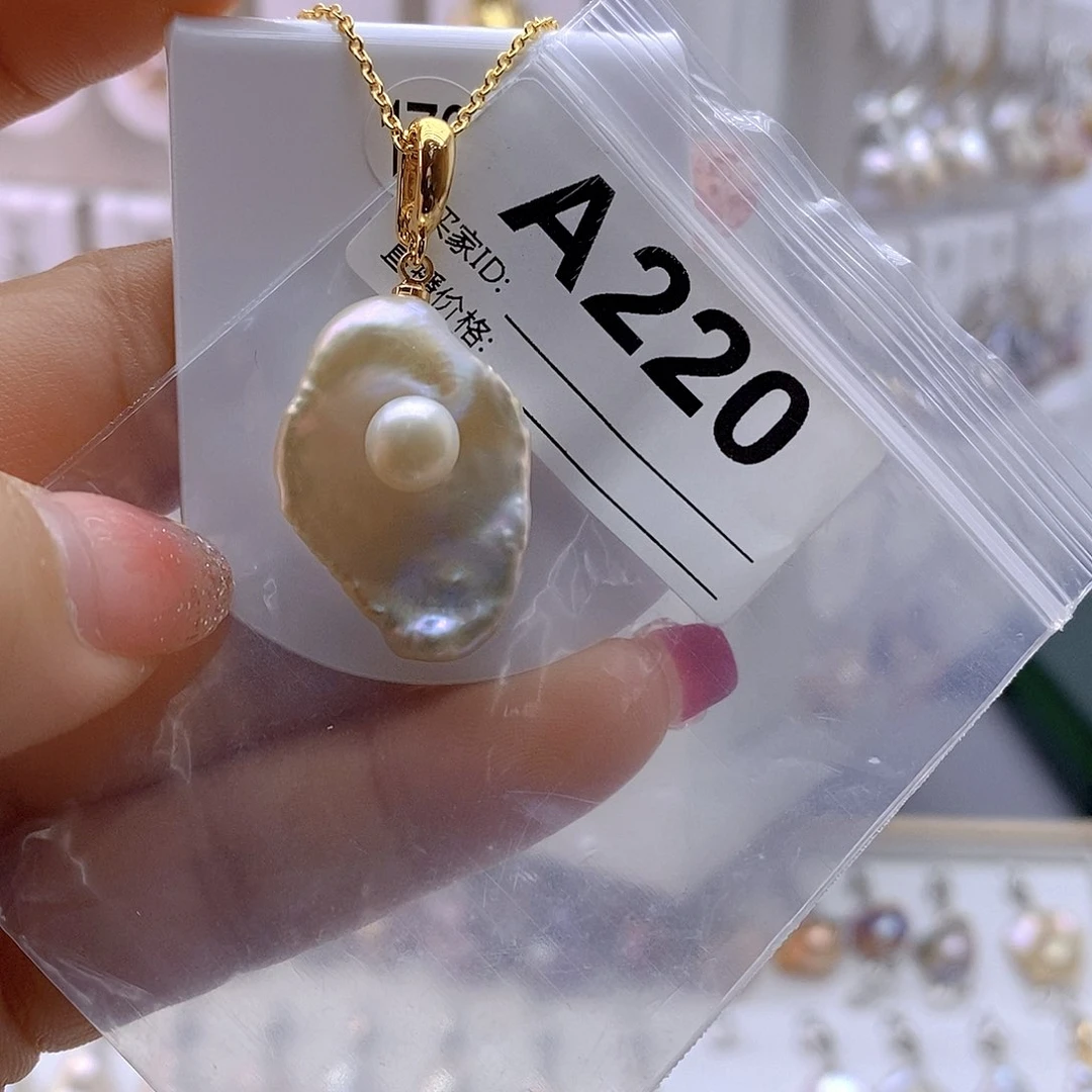 淡水珍珠颈饰银S925镶嵌