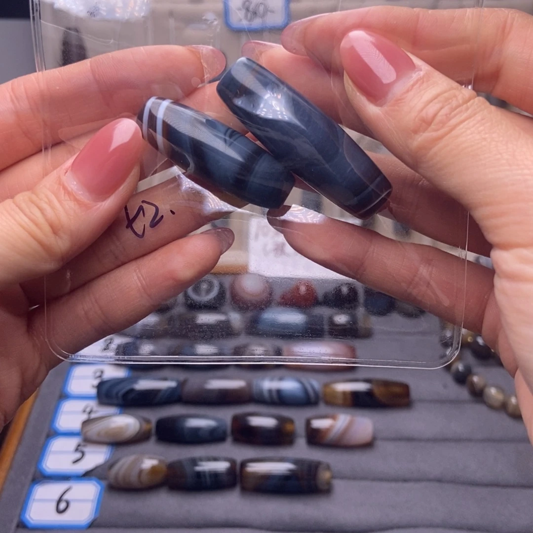 0***1玛瑙/玉髓合金颈饰