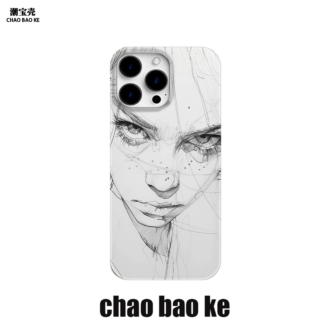 愤怒少女适用于苹果16promax手机壳iphone15pro小众14/13/12p个性