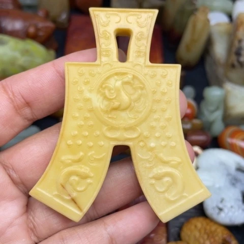 和田玉未镶嵌颈饰88