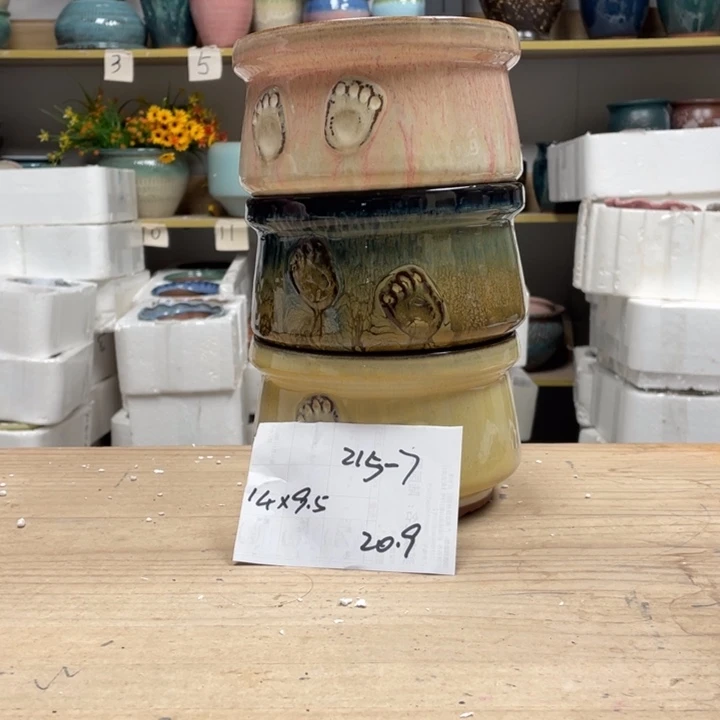 紫砂花盆多肉花盆微瑕7