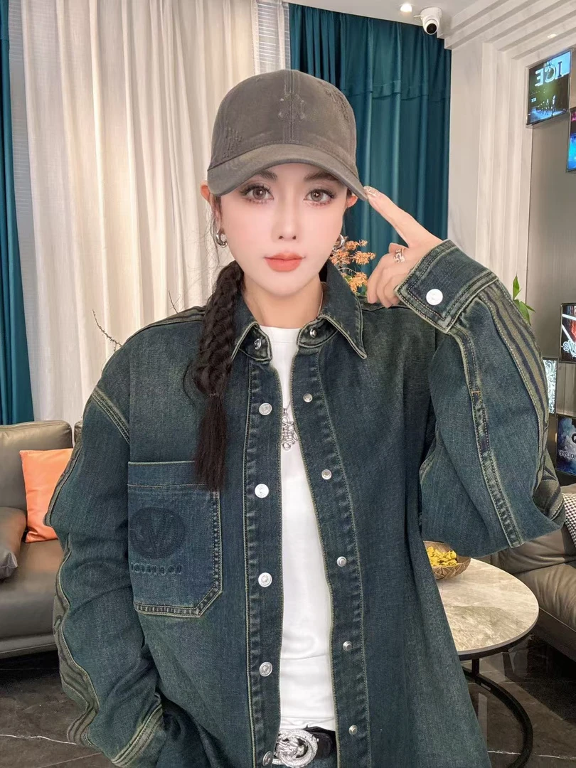 欧货VEHO2025潮品轻奢高端气质百搭休闲男士牛仔夹克J138