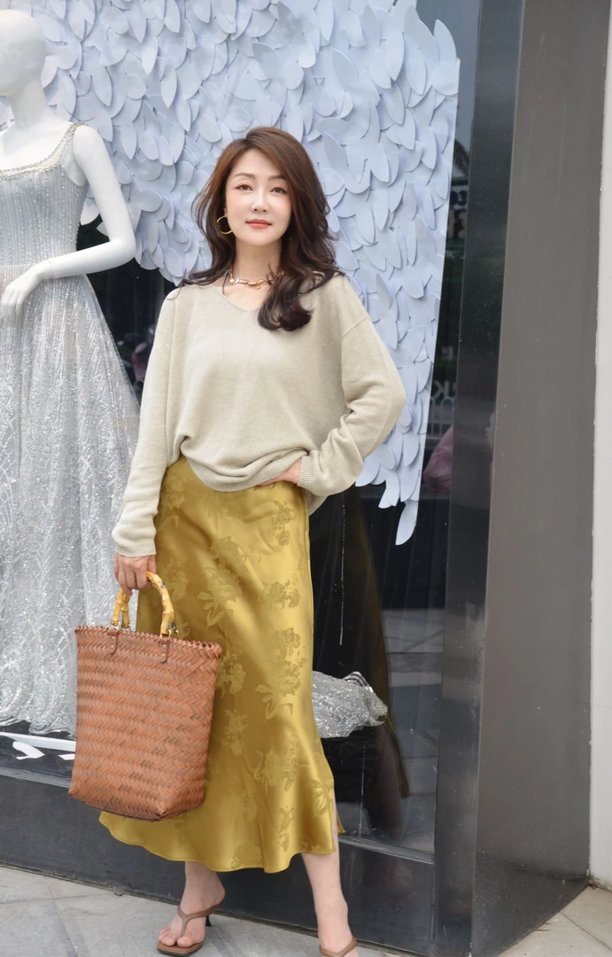 高品质醋酸100%花半裙