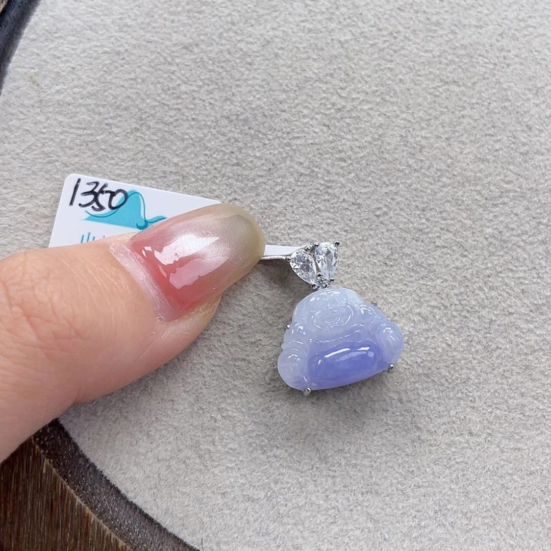 太***花翡翠银S925镶嵌颈饰