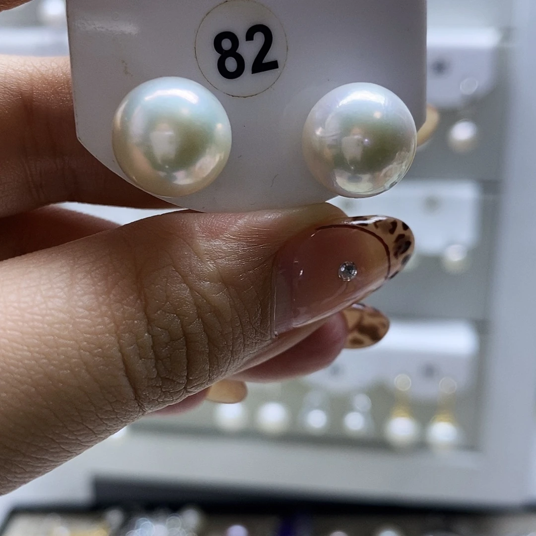 耳饰淡水珍珠银S925镶嵌