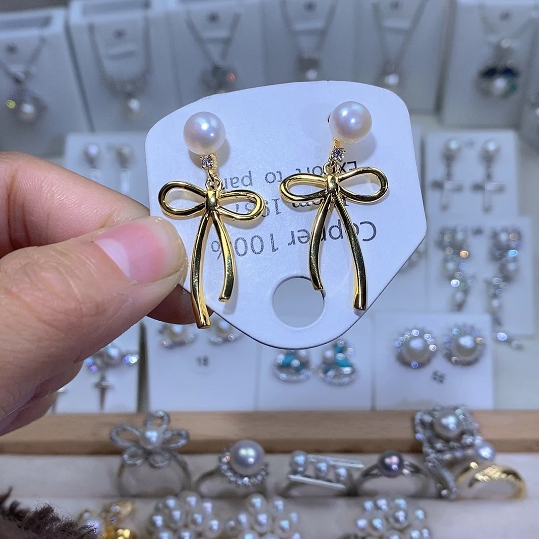 未镶嵌耳饰淡水珍珠