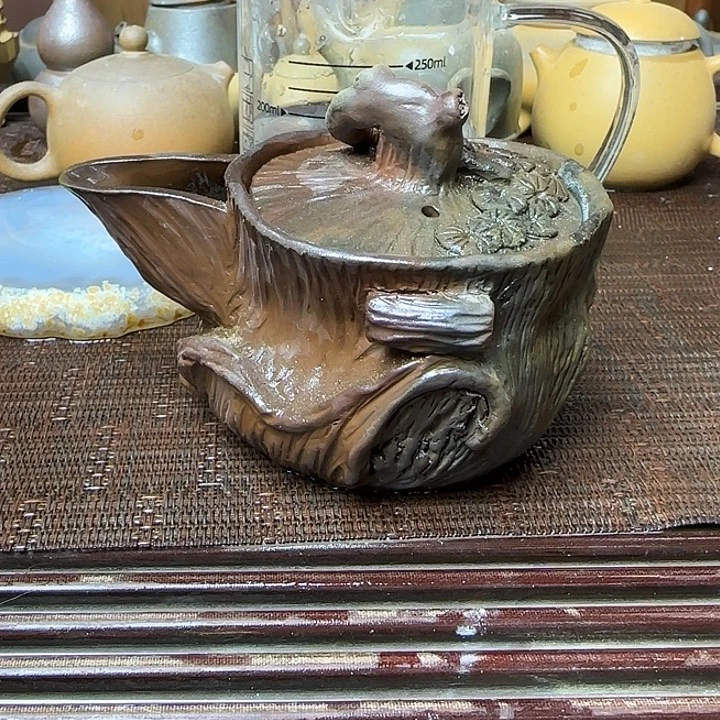 波***莫紫砂茶壶坭兴陶龙窑柴烧大寺