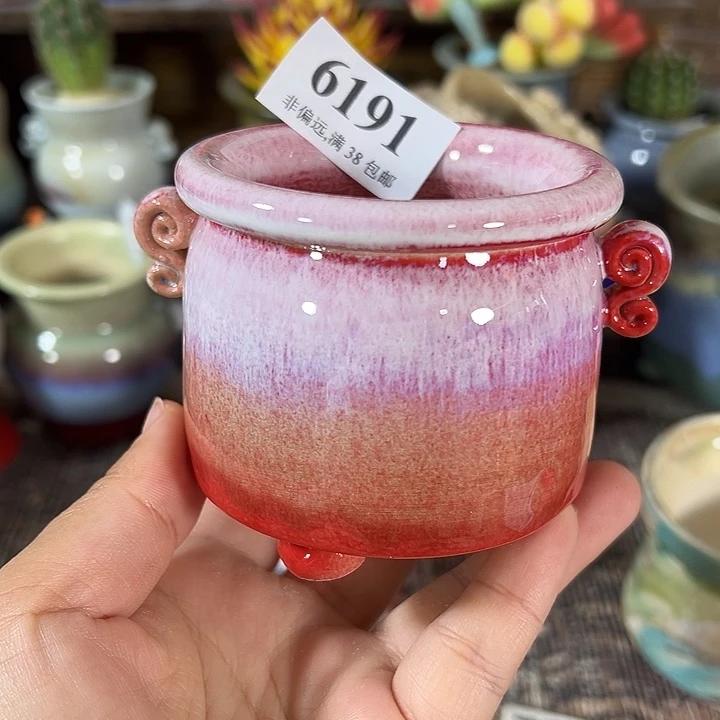 口6 手工花盆满30包邮