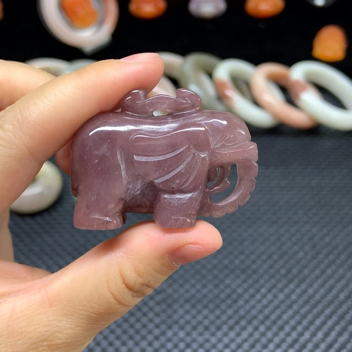 石英质玉未镶嵌吊坠(不含链)