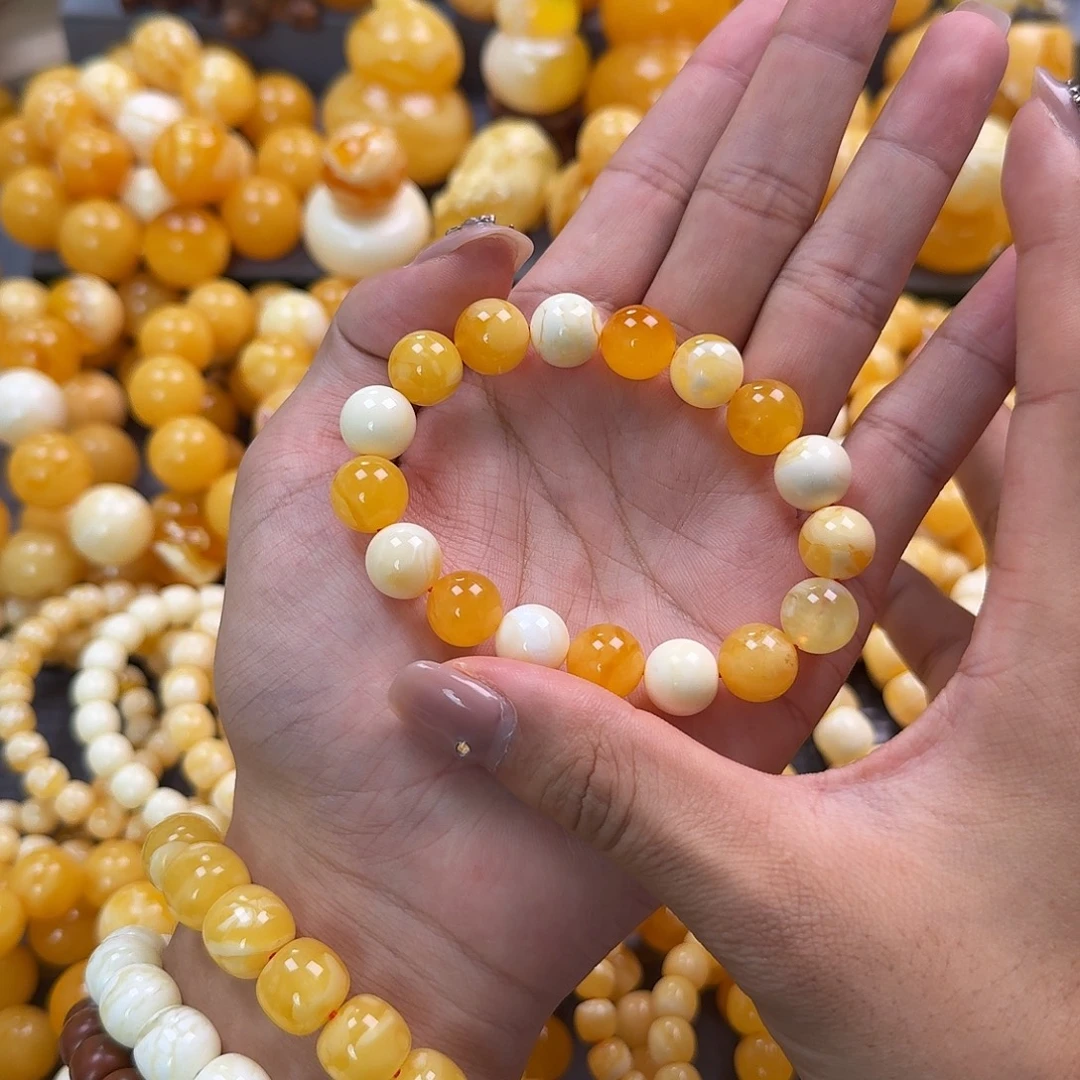 蜜蜡未镶嵌珠宝奇石12mm