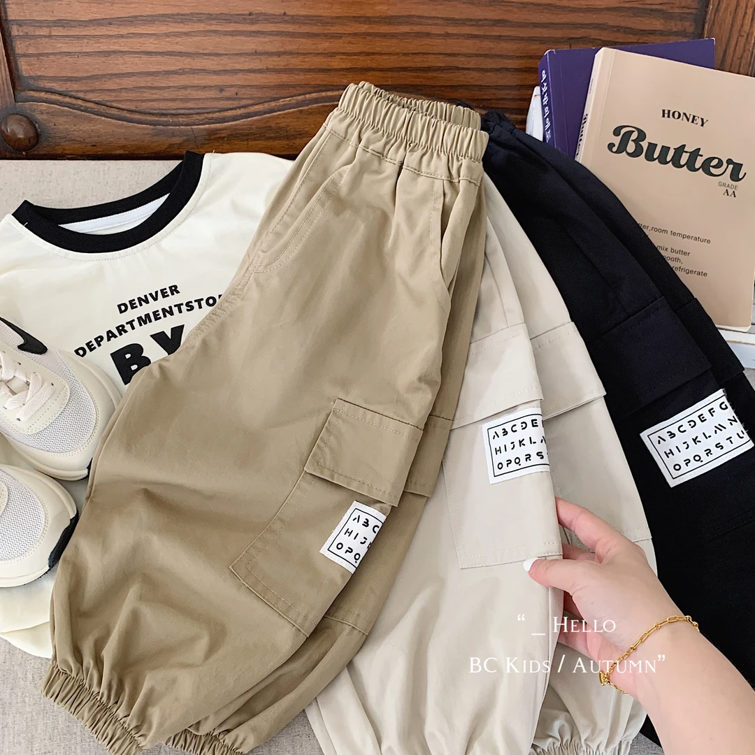 BC  2025春季男童定标工装裤男童束脚裤新品休闲裤  G0310