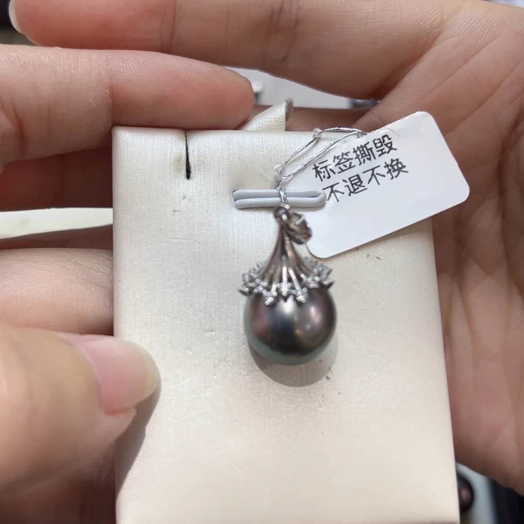 窝***瓜银S925镶嵌海水珍珠颈饰福利
