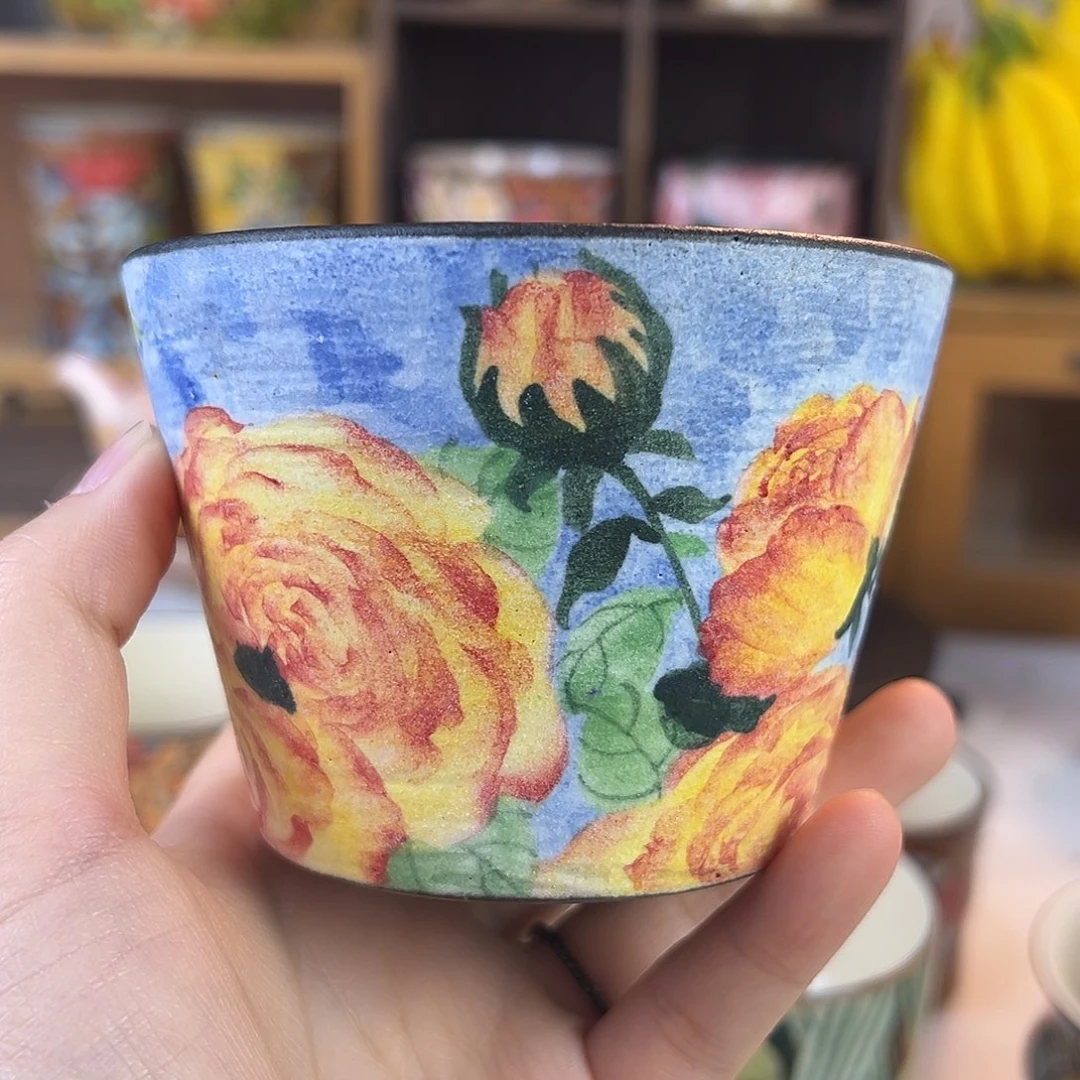 瓷原创手绘高温釉下彩