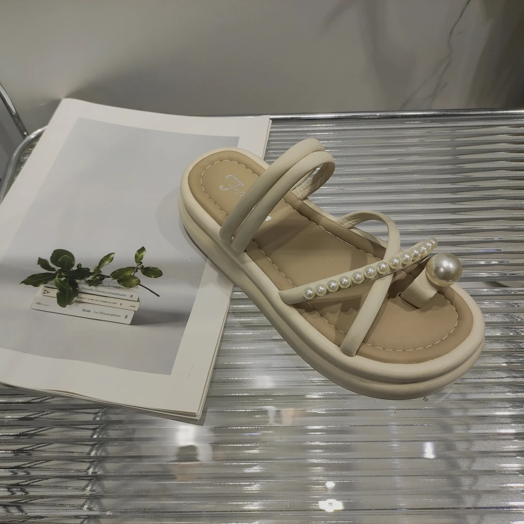 踩屎感新款夏季外穿配裙子仙女风套趾拖鞋AB-120