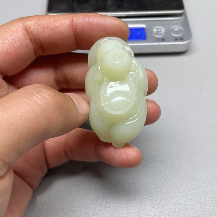 和田玉吊坠(不含链)未镶嵌冷*吹