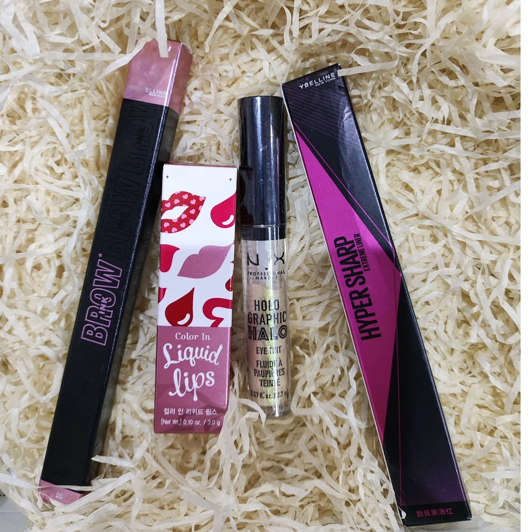 4件1杯奶茶价格包邮 眉笔遮瑕膏口红眼线液 正品