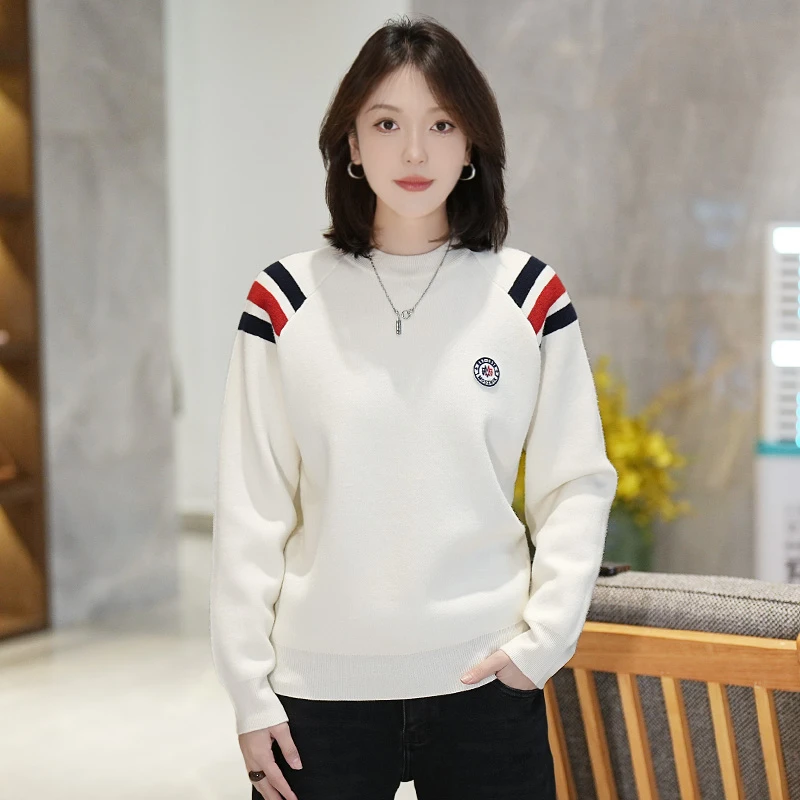 【清福利】秋冬季休闲简约百搭针织羊毛衫男时尚保暖修身圆领打底衫