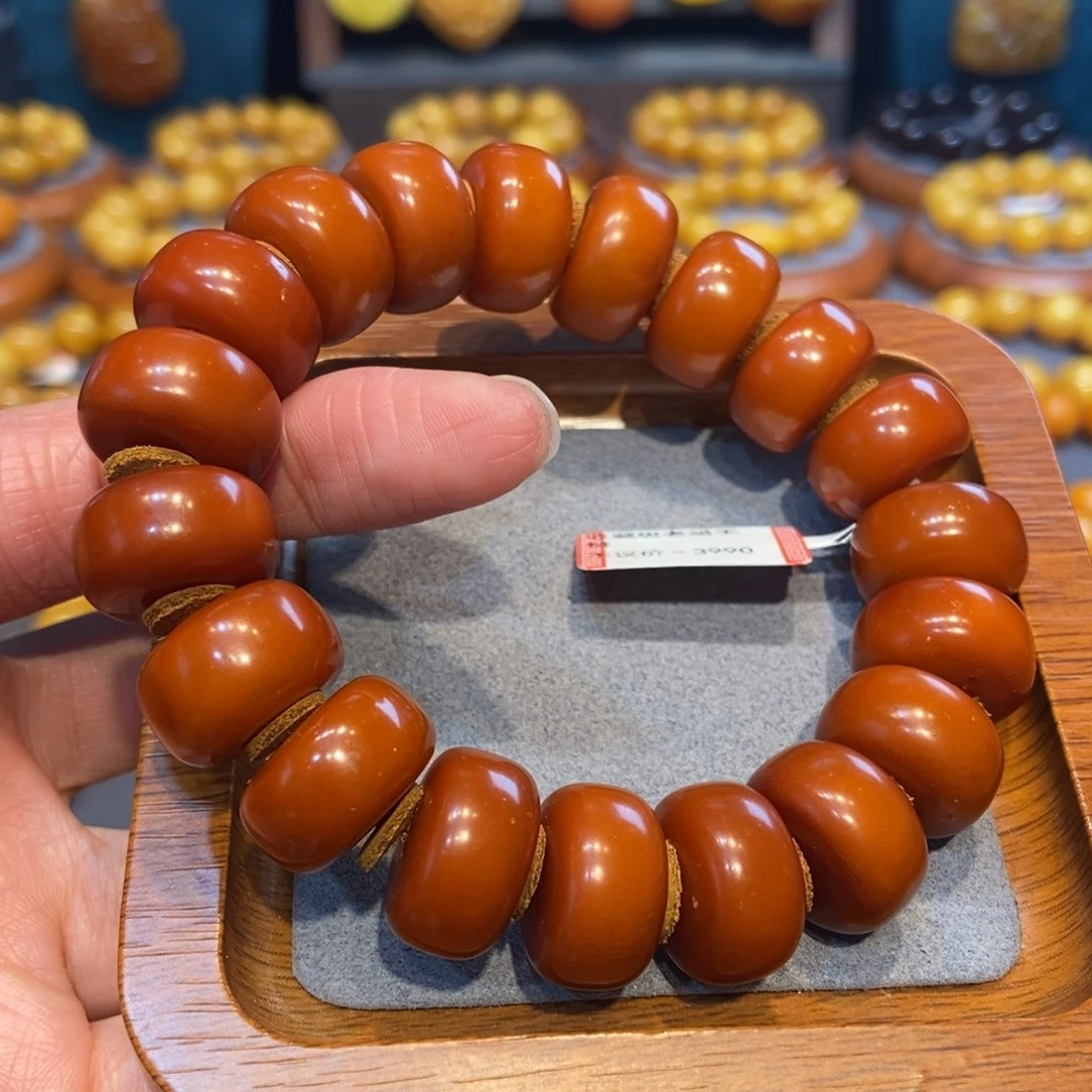 琥珀未镶嵌手链蜜蜡