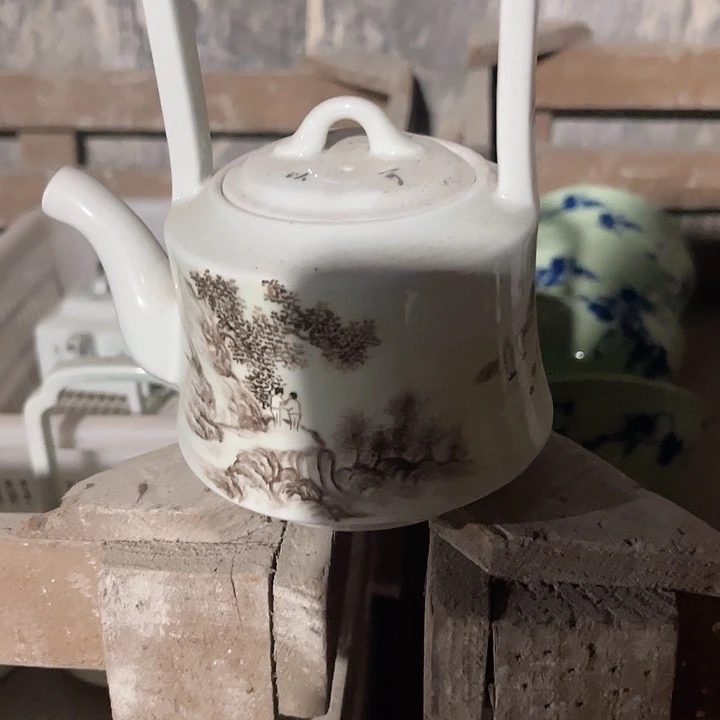 陶景德镇陶瓷山水壶