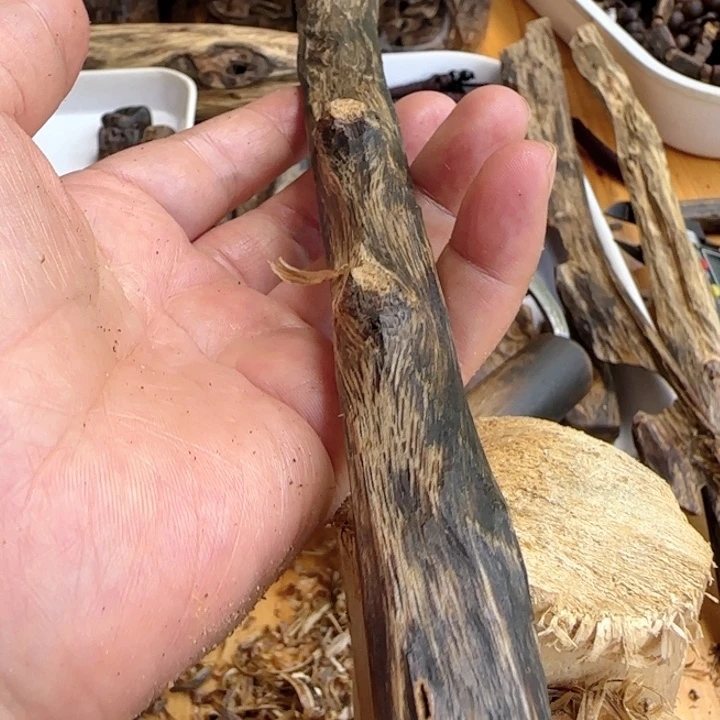 木***虫沉香沉香碎屑棋楠沉香树枝38.5克