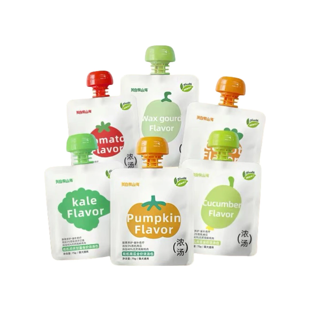 【新号】我自有山海猫咪有机蔬菜无药残鸡肉0添加主食汤包主粮湿粮