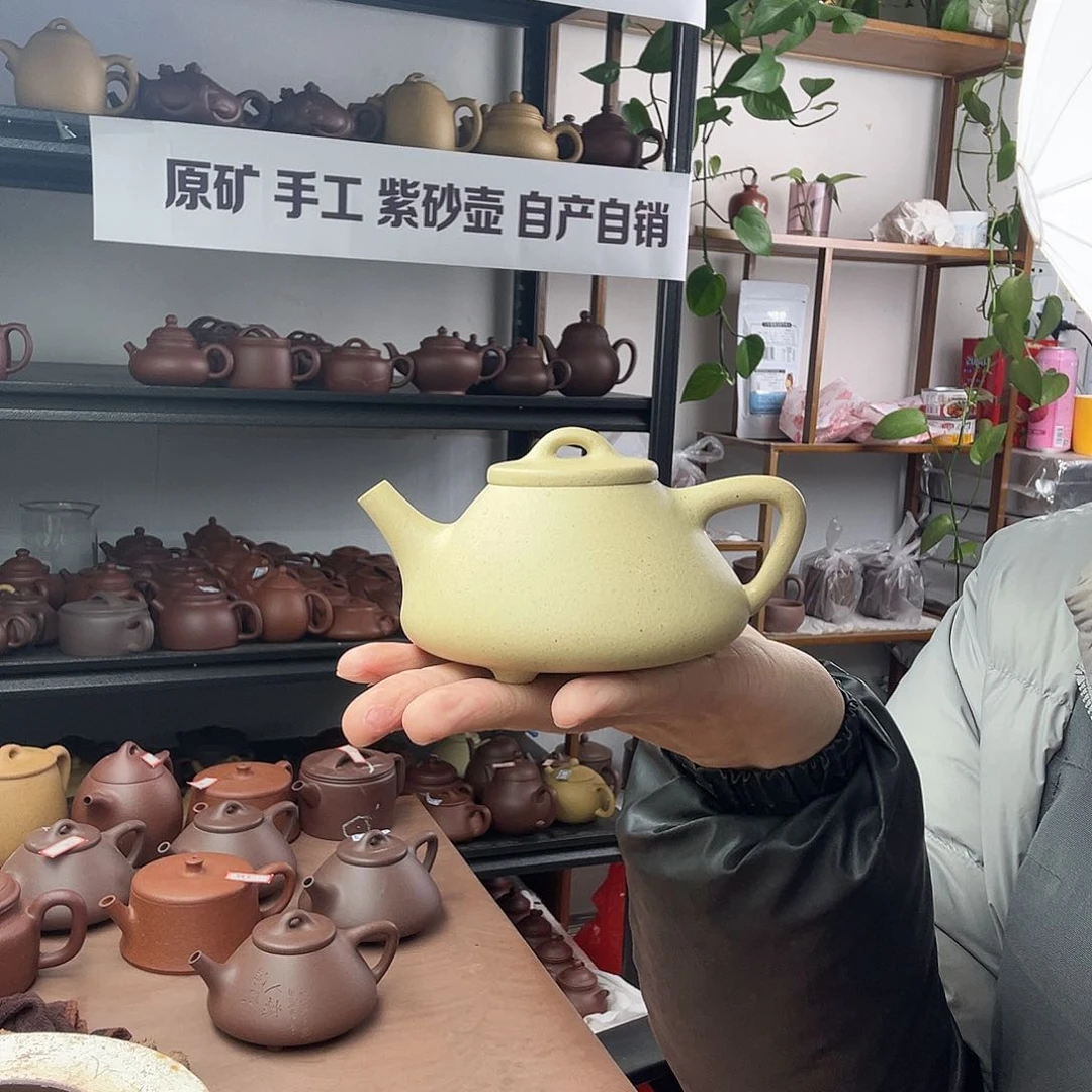 紫砂茶壶本山绿泥子冶石瓢