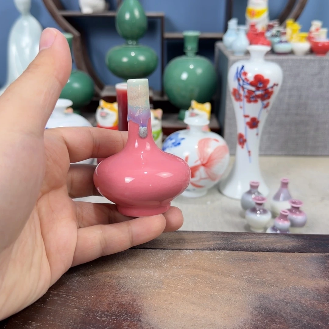 陶瓷手工小花器摆件