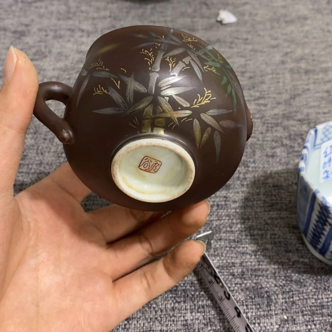 紫砂茶杯非常漂亮好看的碗