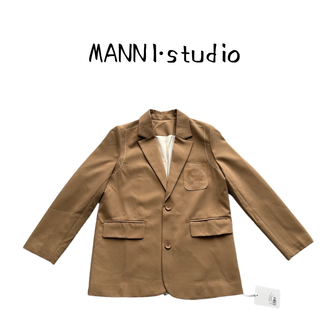 MANNI  学院风女款西装外套适合秋冬季节4952