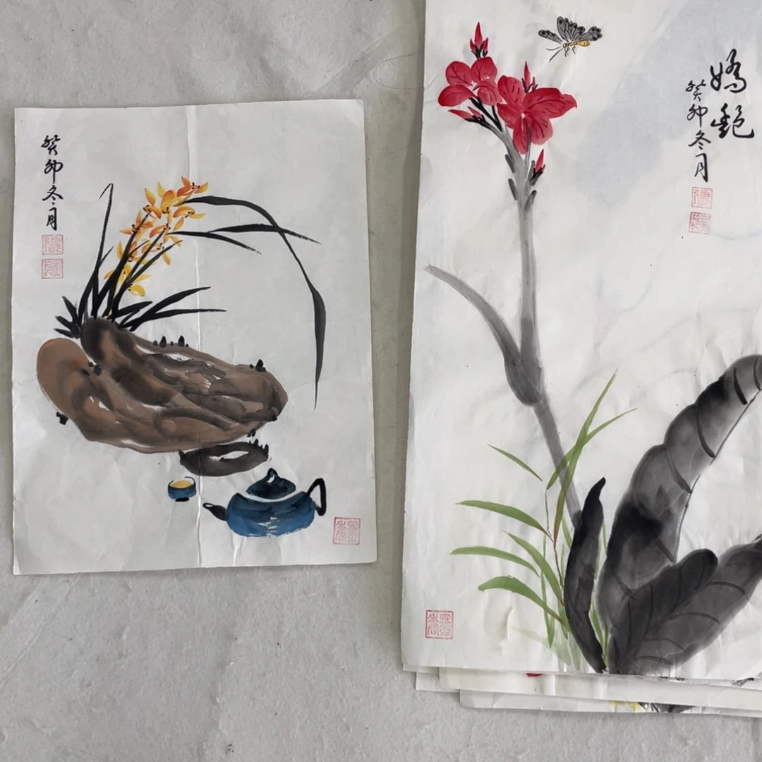 国画张永玲老师绘画