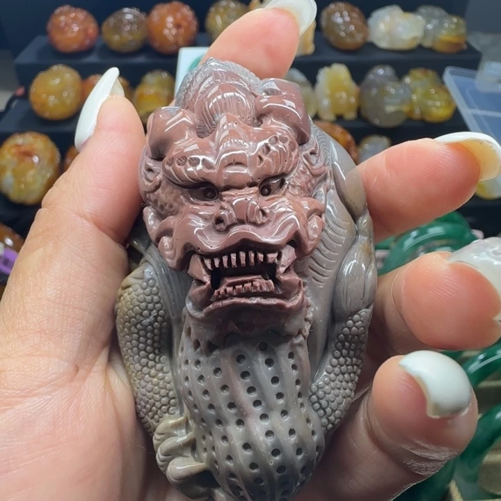 玛瑙/玉髓合金手把件