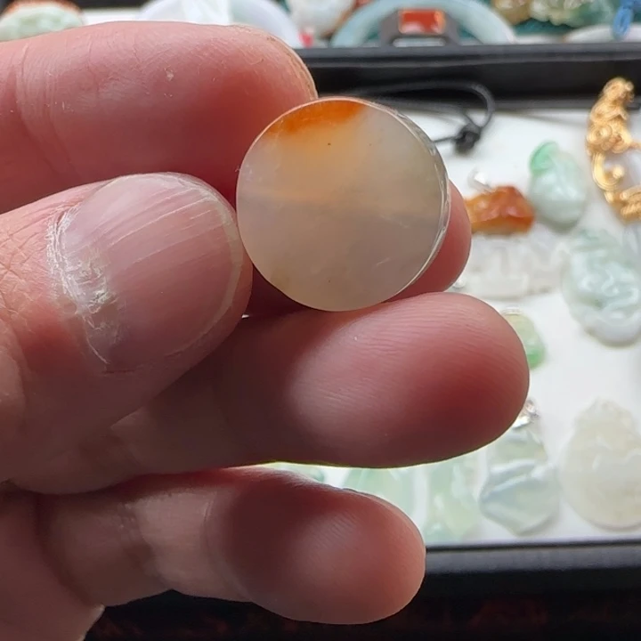 翡翠颈饰未镶嵌꧁****꧂特色扣子