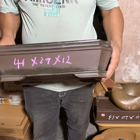 紫砂花盆手工制作