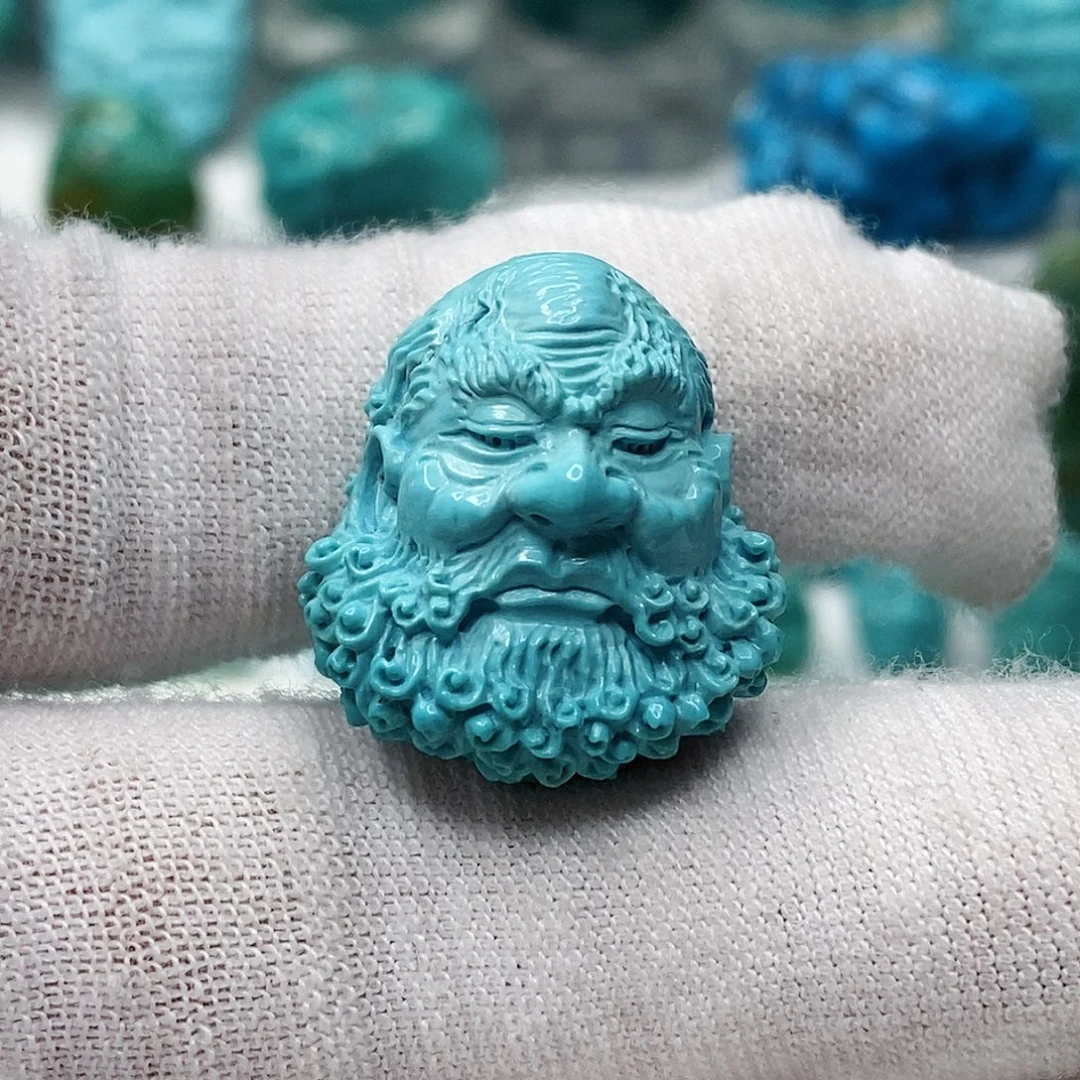 绿松石未镶嵌天然原矿 地大质检