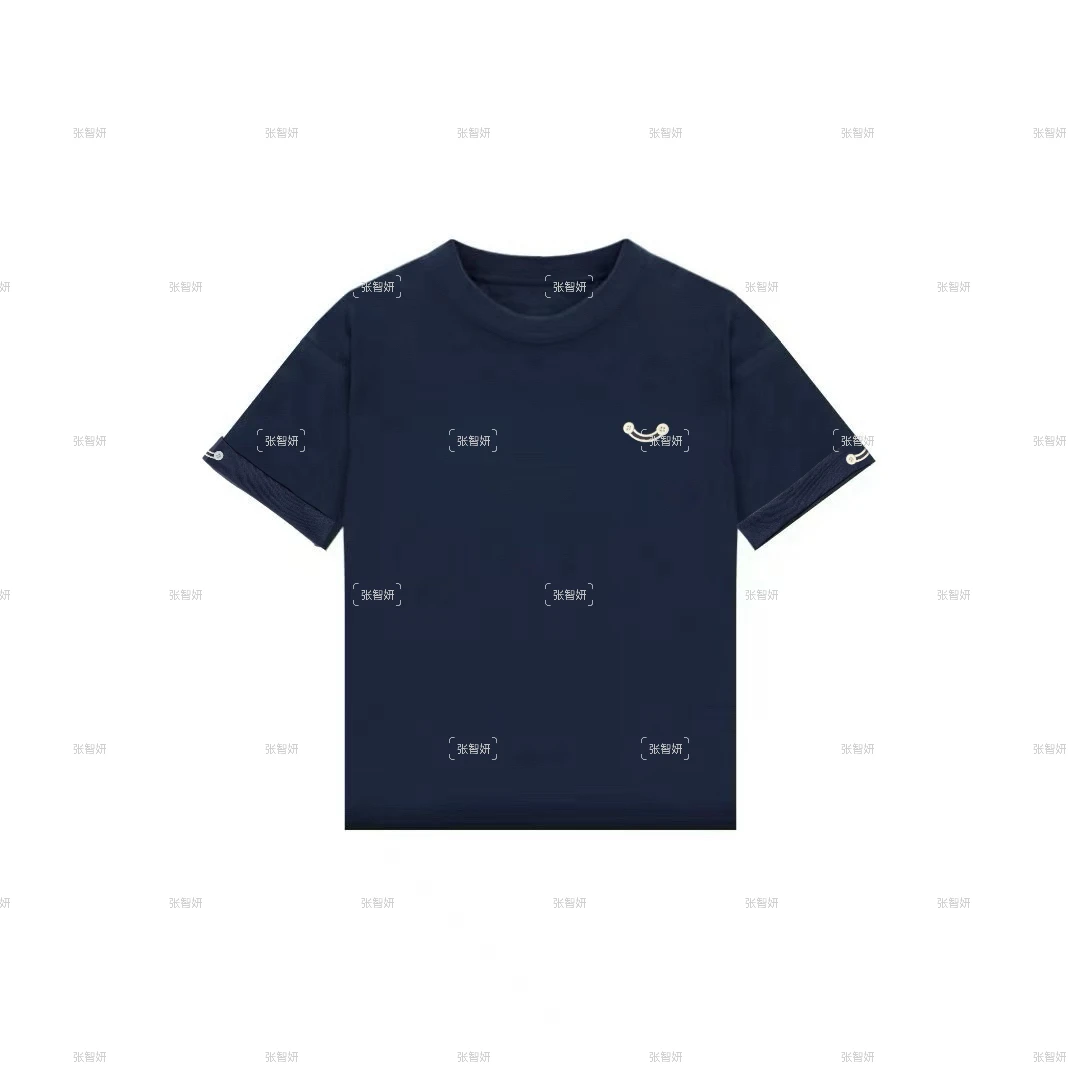 【扣子笑脸】减龄休闲圆领短袖上衣女2025夏季新款圆领T恤