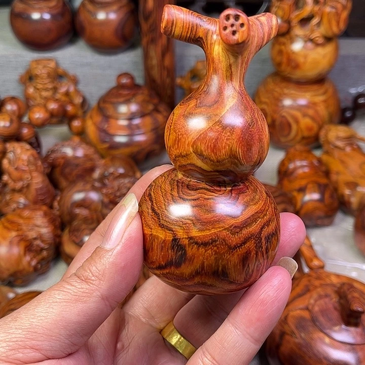 黄花梨/降香黄檀竹*海南黄花梨油梨工艺品