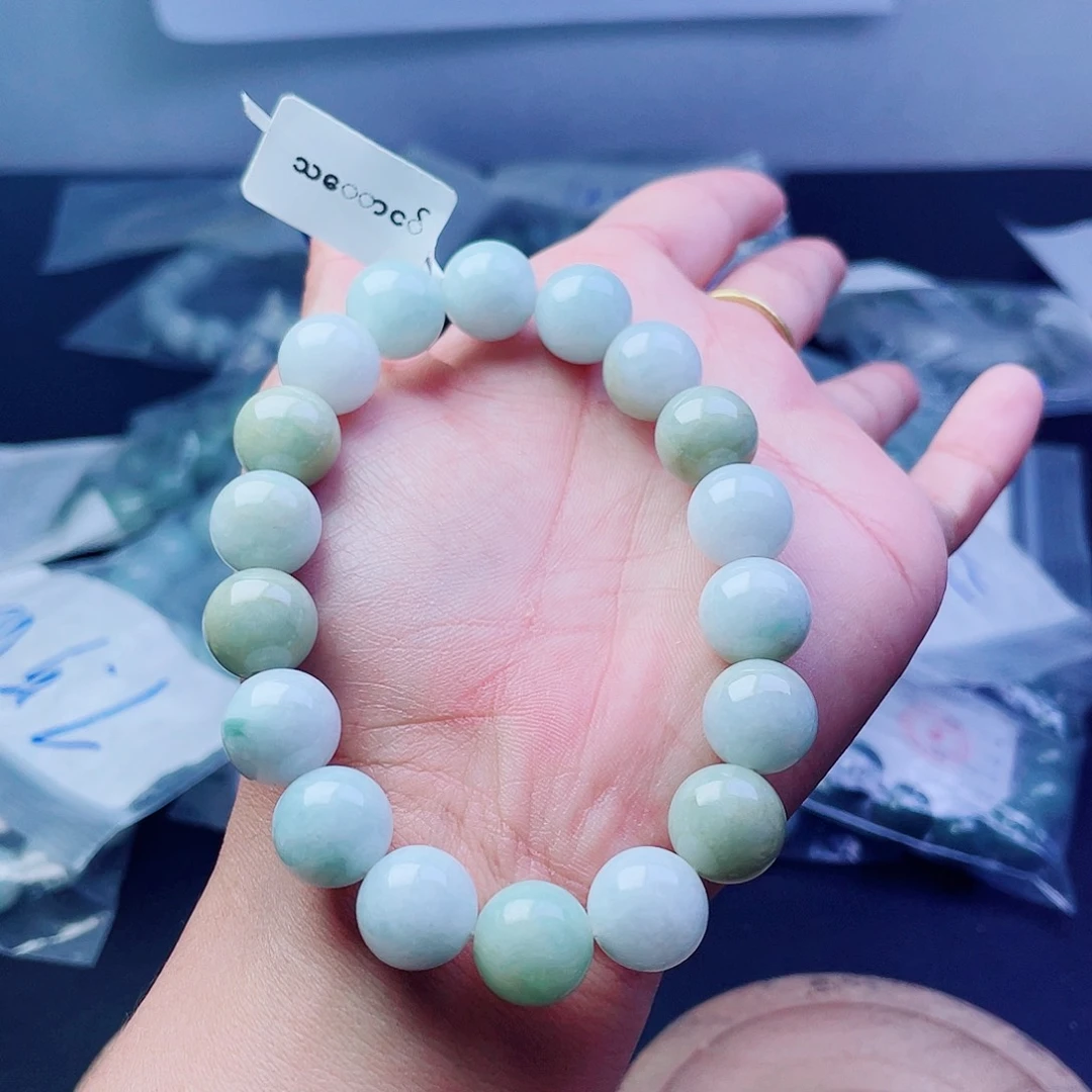 未镶嵌定制翡翠珠串