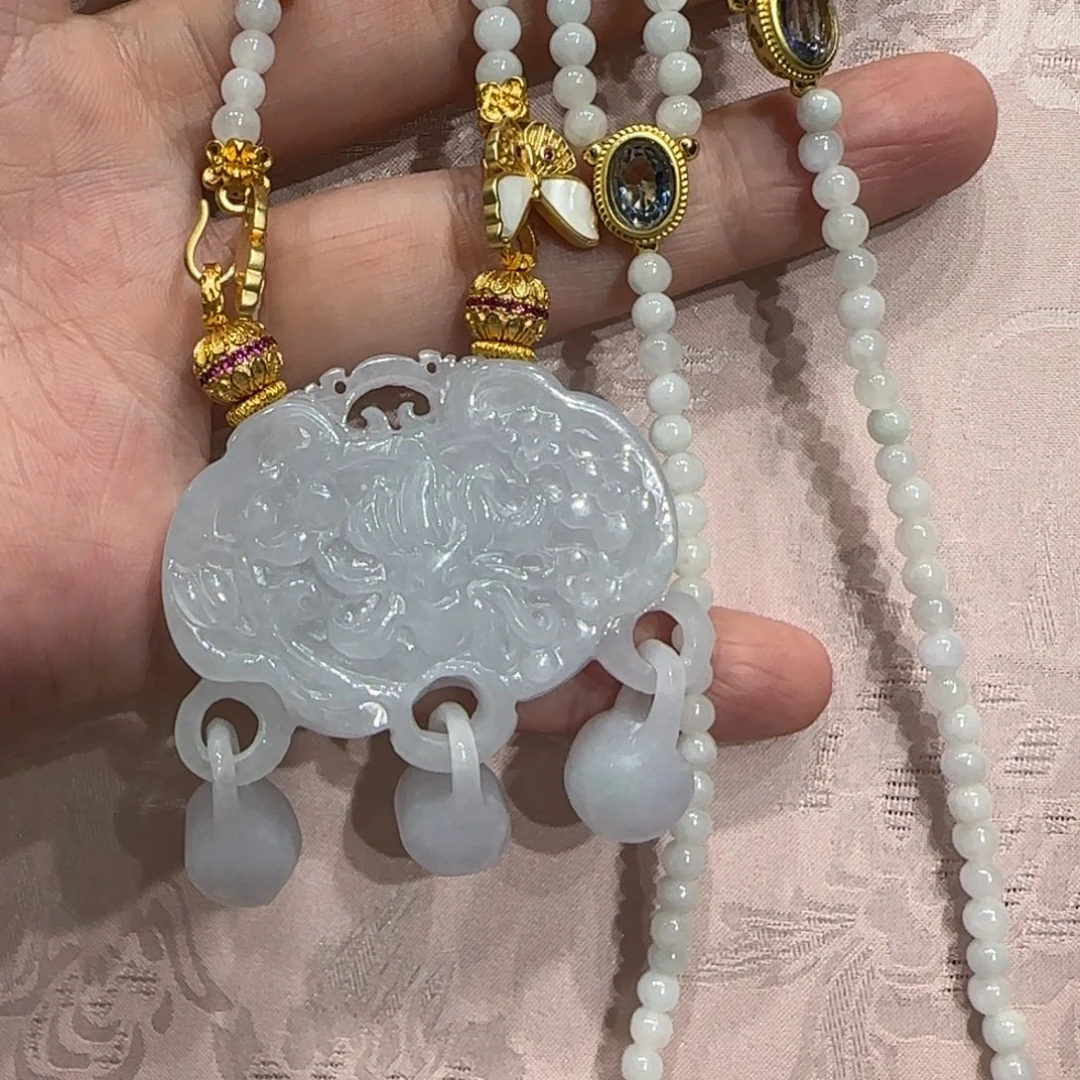 翡翠合金吊坠(赠链)