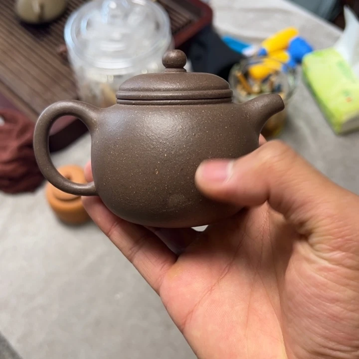 紫砂茶壶锐**挡瑕疵宝山青段匏尊200cc