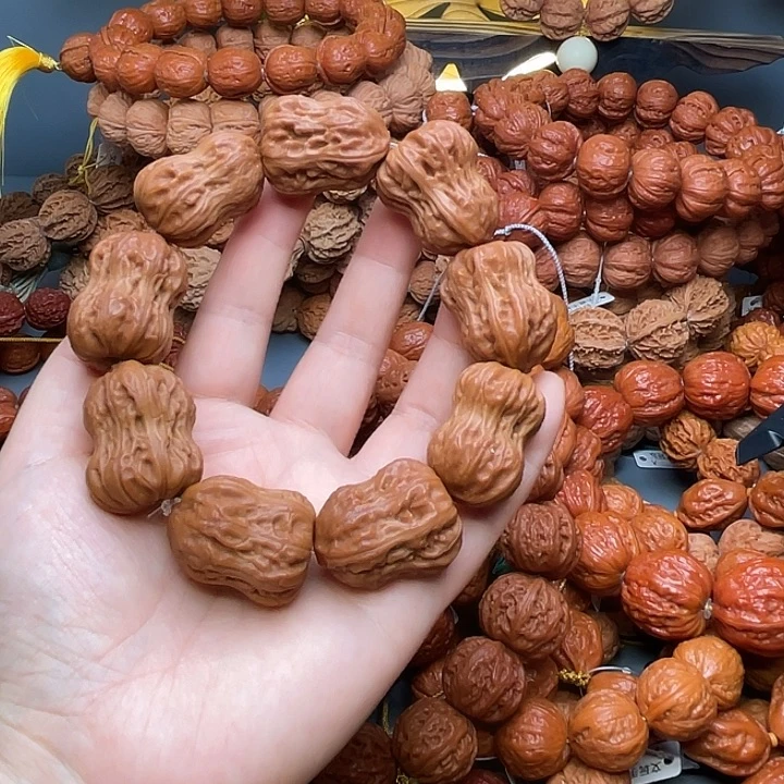 沐***法手串文玩核桃花生