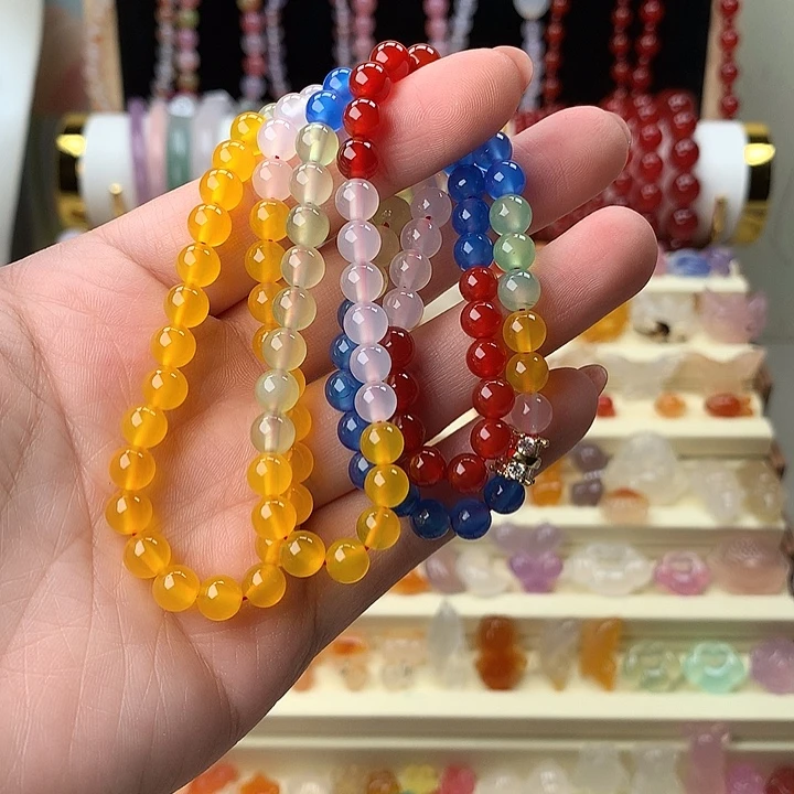 玛瑙/玉髓合金颈饰
