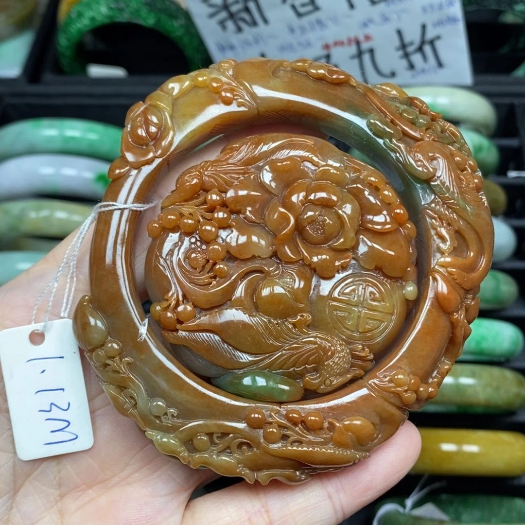 翡翠项链未镶嵌58.4套装26号