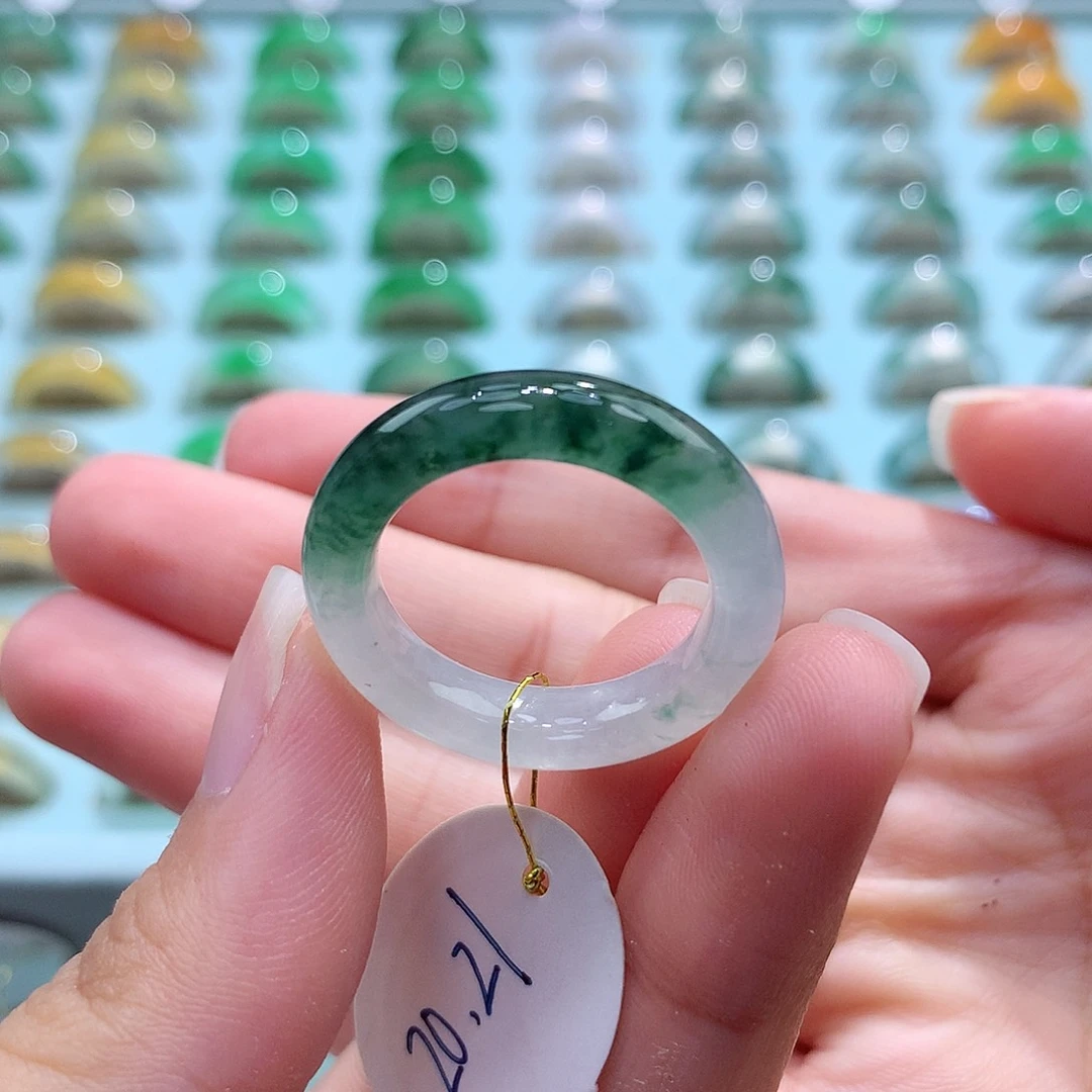 未镶嵌戒指翡翠2021圈