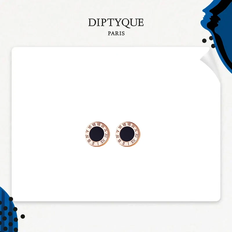 Diptyque「罗马假日」系列罗马数字耳钉